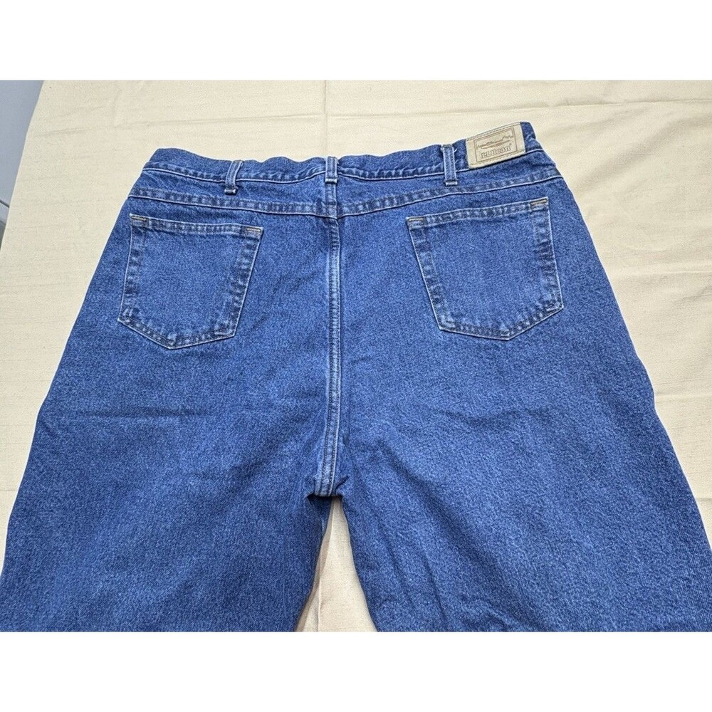Vintage LL Bean Flannel Lined Jeans Size 38x31 ( Actual) Blue Denim USA Made - Picture 10 of 11